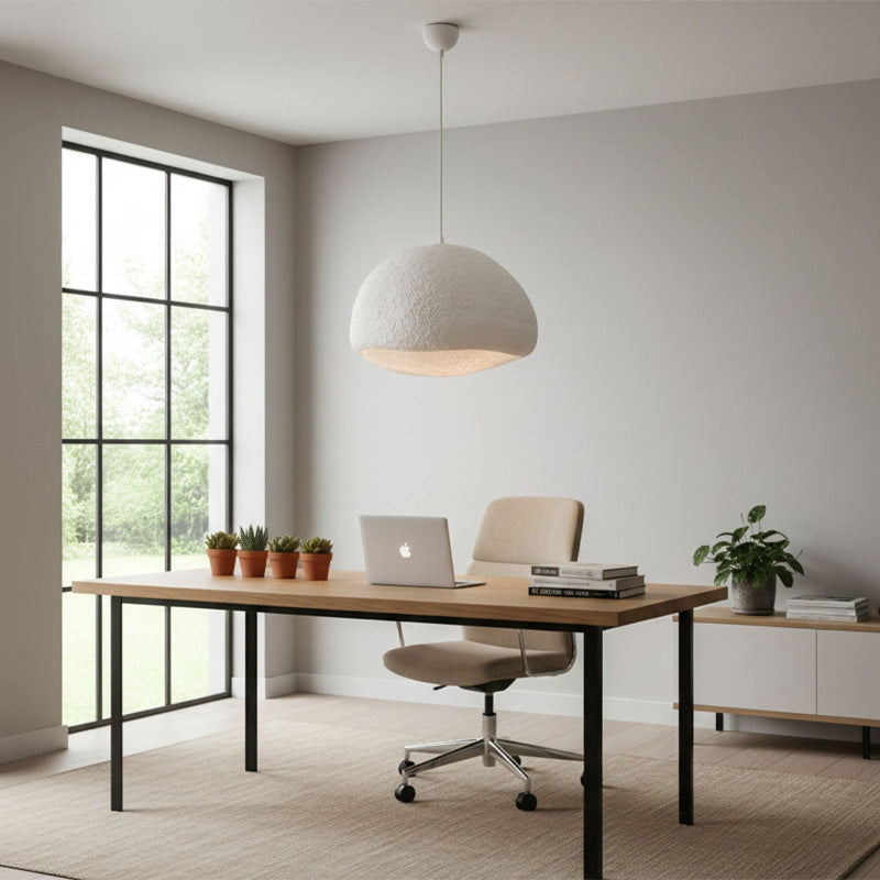 Φωτιστικό οροφής Loval  E27 fiberglass μονόφωτο χρώμα λευκό 50x44x120εκ.