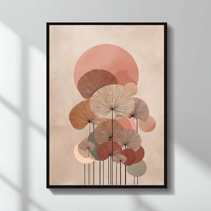 Πίνακας "Pink Leaves"  ψηφιακής εκτύπωσης 50x70εκ.