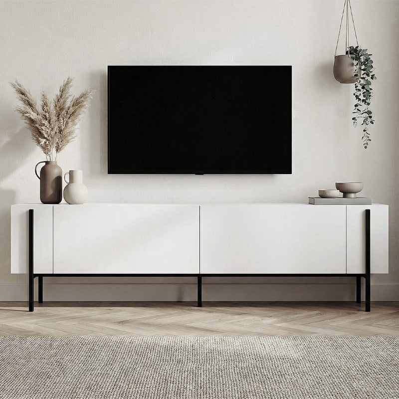 Έπιπλο τηλεόρασης Nexus  χρώμα λευκό 180x30x45,5εκ. - Pakobazaar