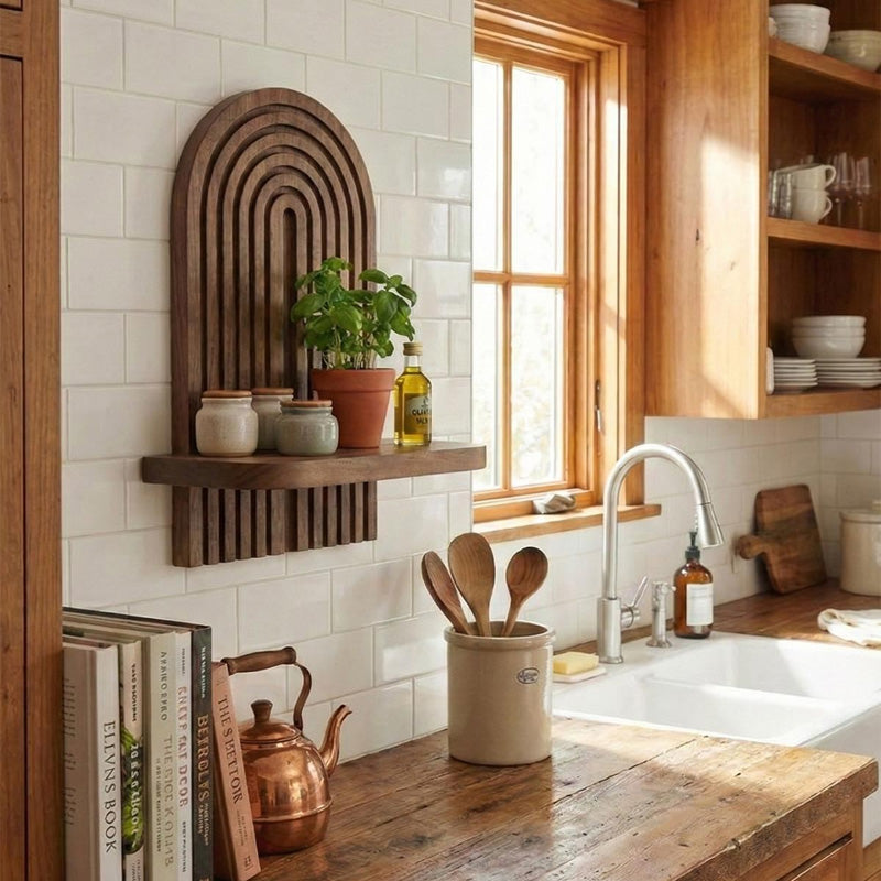 Ραφιέρα τοίχου Artwill  Mdf χρώμα wenge 26x13x35εκ. - Pakobazaar
