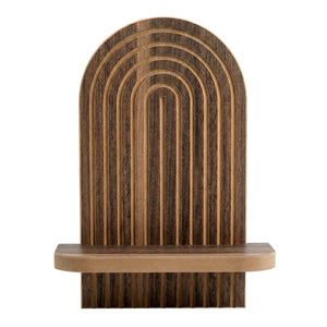 Ραφιέρα τοίχου Artwill  Mdf χρώμα wenge 26x13x35εκ. - Pakobazaar