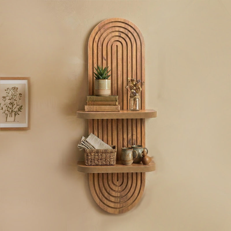 Ραφιέρα τοίχου Artwill  Mdf χρώμα oak 26x13x70εκ. - Pakobazaar
