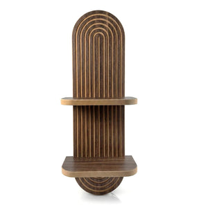 Ραφιέρα τοίχου Artwill  Mdf χρώμα wenge 26x13x70εκ. - Pakobazaar