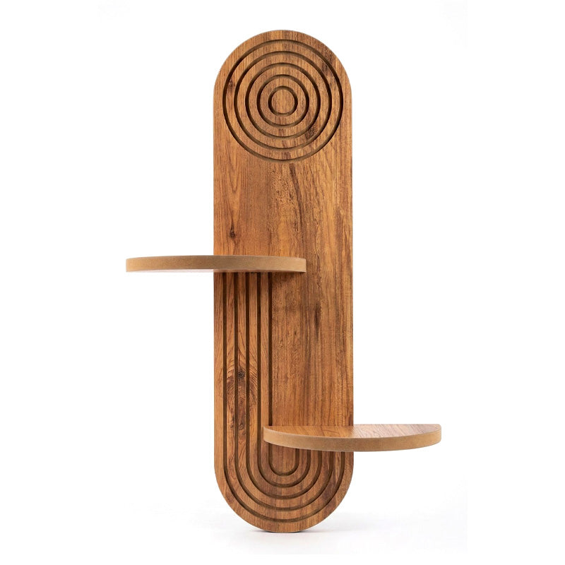Ραφιέρα τοίχου Artwill  Mdf χρώμα oak 46x13x70εκ. - Pakobazaar