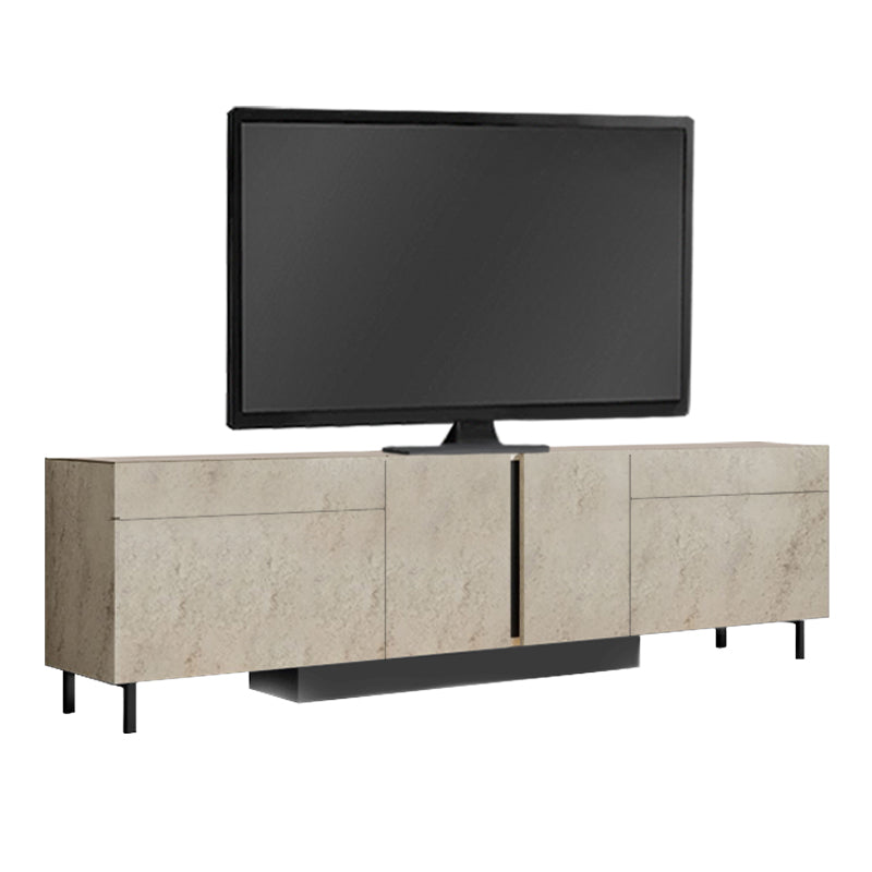 Έπιπλο τηλεόρασης Arlen  με Led Rgb χρώμα travertine 180x32x50εκ. - Pakobazaar