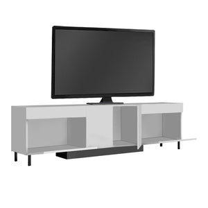 Έπιπλο τηλεόρασης Arlen  με Led Rgb χρώμα λευκό 180x32x50εκ. - Pakobazaar