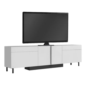 Έπιπλο τηλεόρασης Arlen  με Led Rgb χρώμα λευκό 180x32x50εκ. - Pakobazaar