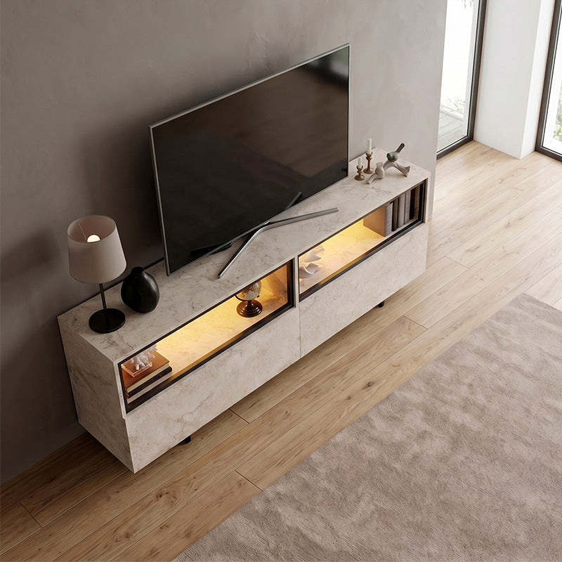 Έπιπλο τηλεόρασης Eco  με Led Rgb χρώμα travertine 180x32x67εκ. - Pakobazaar