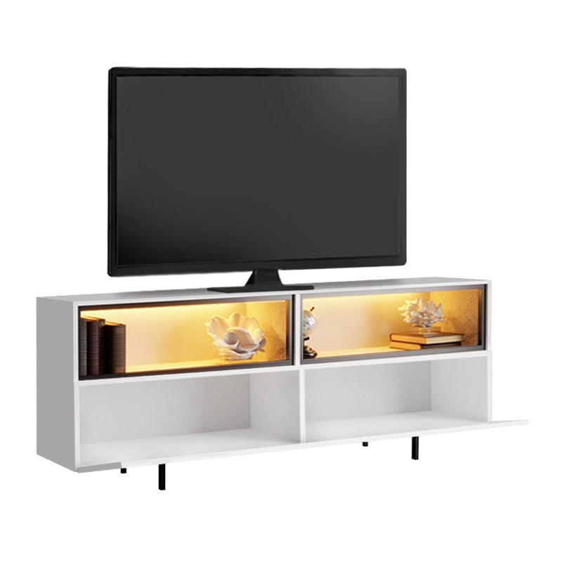 Έπιπλο τηλεόρασης Eco  με Led Rgb χρώμα λευκό 180x32x67εκ. - Pakobazaar