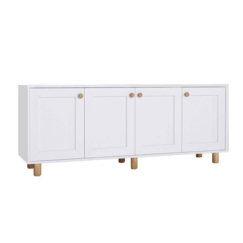Μπουφές Bohemian  χρώμα λευκό - φυσικό οξιάς 180x40x75εκ. - Pakobazaar