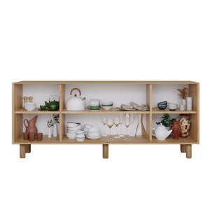 Μπουφές Bohemian  χρώμα φυσικό οξιάς 180x40x75εκ. - Pakobazaar