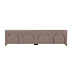 Έπιπλο τηλεόρασης Aurelia  χρώμα μόκα 180x32x45εκ. - Pakobazaar