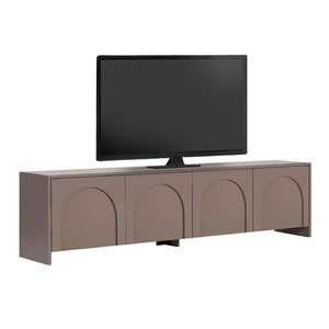 Έπιπλο τηλεόρασης Aurelia  χρώμα μόκα 180x32x45εκ. - Pakobazaar