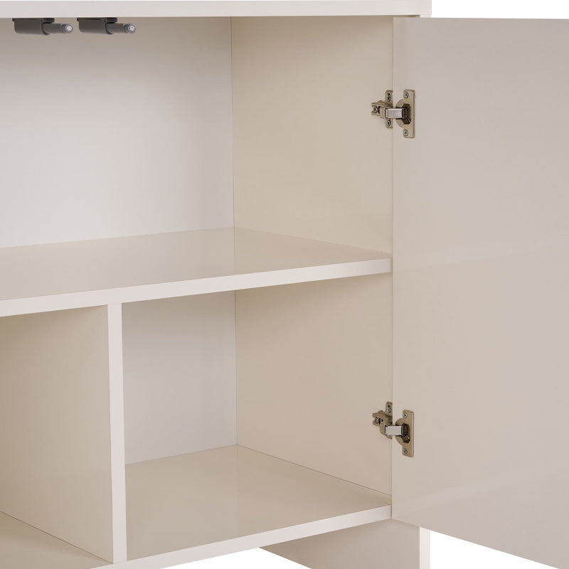 Μπουφές Aurelia  χρώμα κρεμ 180x45x80εκ. - Pakobazaar