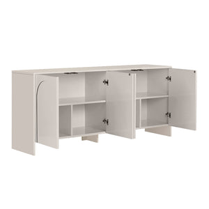 Μπουφές Aurelia  χρώμα κρεμ 180x45x80εκ. - Pakobazaar