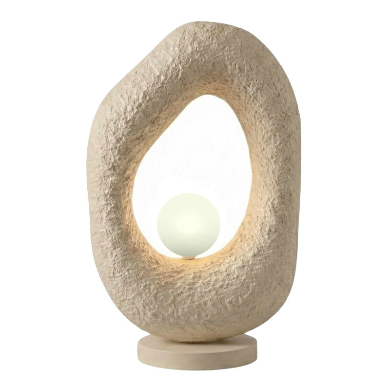 Φωτιστικό επιτραπέζιο Zoga  G9 fiberglass μονόφωτο χρώμα εκρού 30x17x50εκ. - Pakobazaar