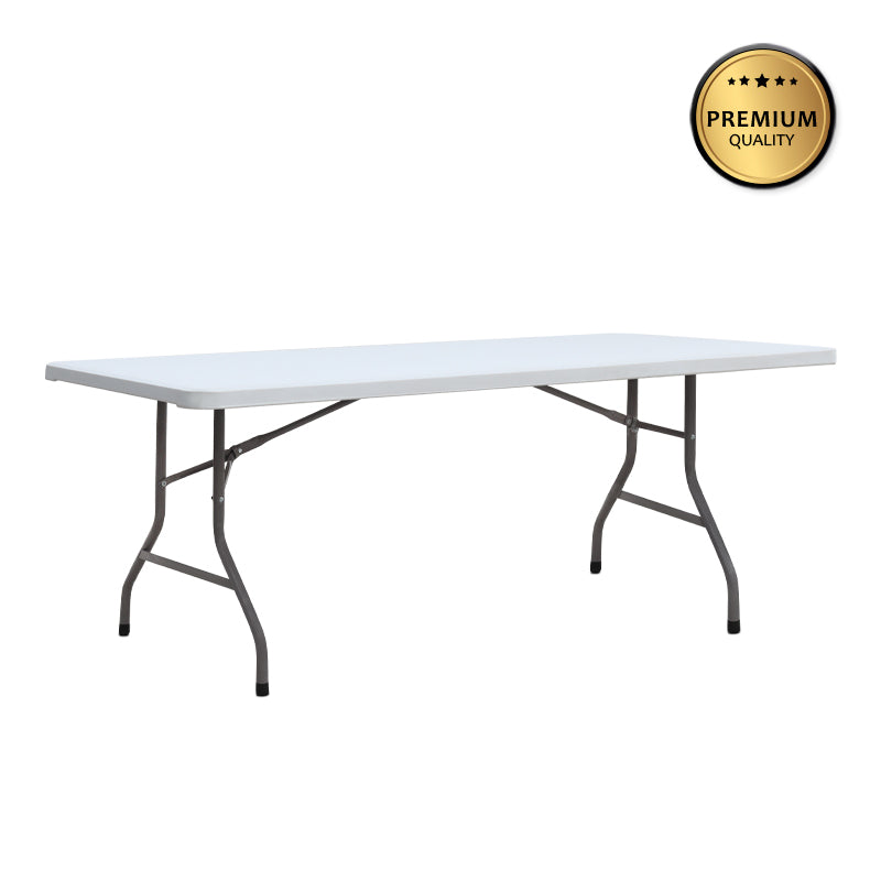 Τραπέζι catering - συνεδρίου Capri  πτυσσόμενο - μονοκόμματη επιφάνεια χρώμα λευκό του πάγου 198x90x74εκ. - Pakobazaar