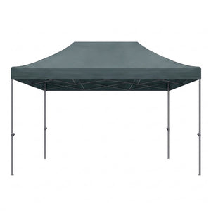 Κιόσκι - Gazebo Bari  πτυσσόμενο μεταλλικός σκελετός - αδιάβροχο ύφασμα χρώμα γκρι 3x4,5x3,20m. - Pakobazaar