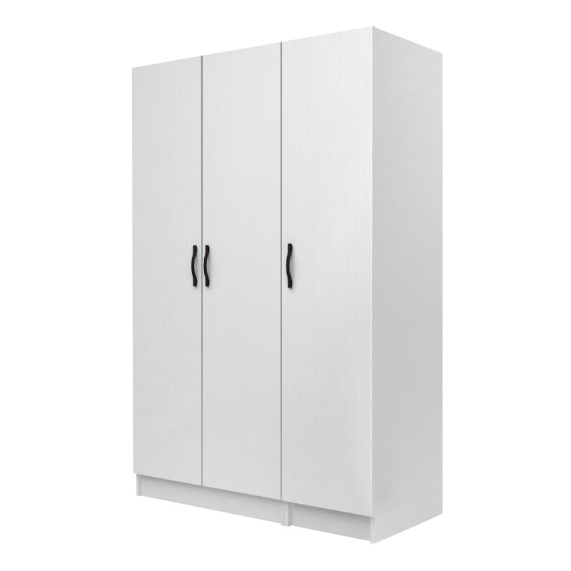 Ντουλάπα ρούχων Vivian  τρίφυλλη χρώμα λευκό 120x51,8x181εκ. - Pakobazaar