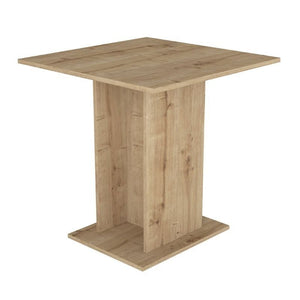 Σετ τραπεζαρία 5τμχ Allos - Iris  χρώμα sapphire oak - γκρι/φυσικό πόδι 75x75x77εκ.