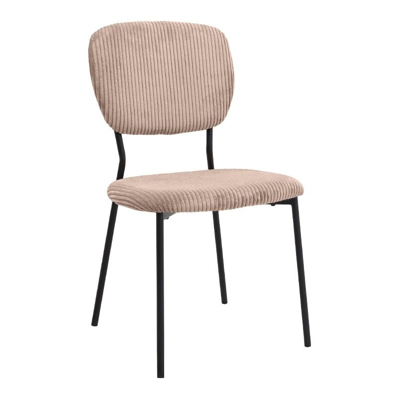 Σετ τραπεζαρία 5τμχ Allos - Kevin  χρώμα sapphire oak - μόκα 75x75x77εκ.