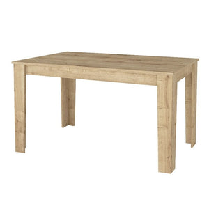 Σετ τραπεζαρία 5τμχ Darlen - Viva  χρώμα sapphire oak - μαύρο 125x72x74εκ.