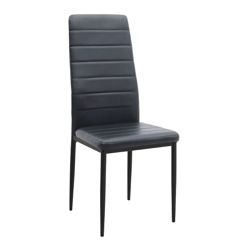 Σετ τραπεζαρία 5τμχ Darlen - Rosa  χρώμα sapphire oak - μαύρο 125x72x74εκ.