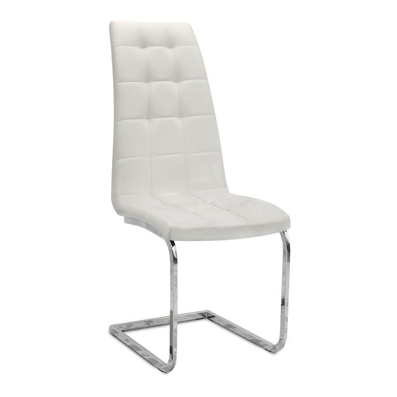 Σετ τραπεζαρία 5τμχ Darlen - Vela  χρώμα sapphire oak - λευκό 125x72x74εκ.