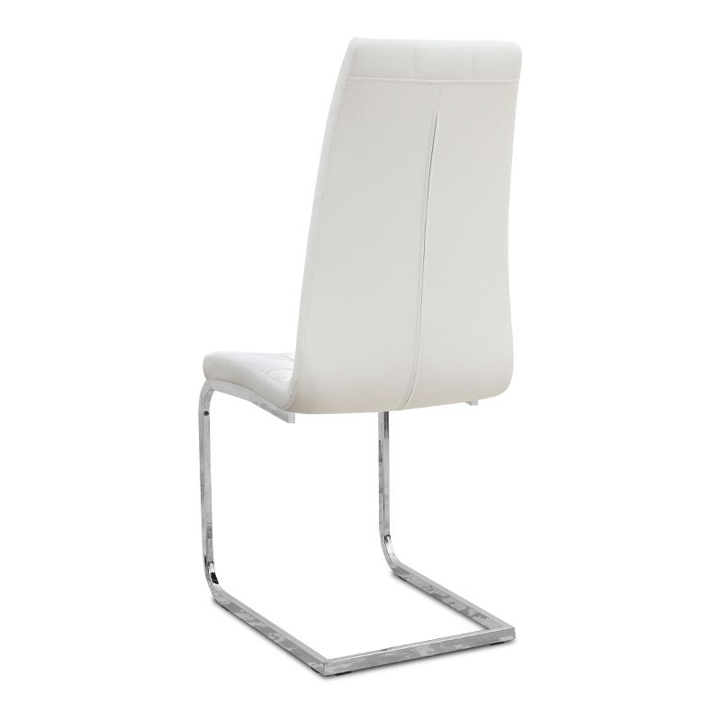 Σετ τραπεζαρία 5τμχ Darlen - Vela  χρώμα sencron black - λευκό 125x72x74εκ.