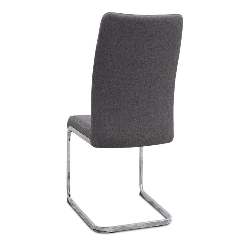 Σετ τραπεζαρία 5τμχ Darlen - Laura  χρώμα sencron black - γκρι 125x72x74εκ.