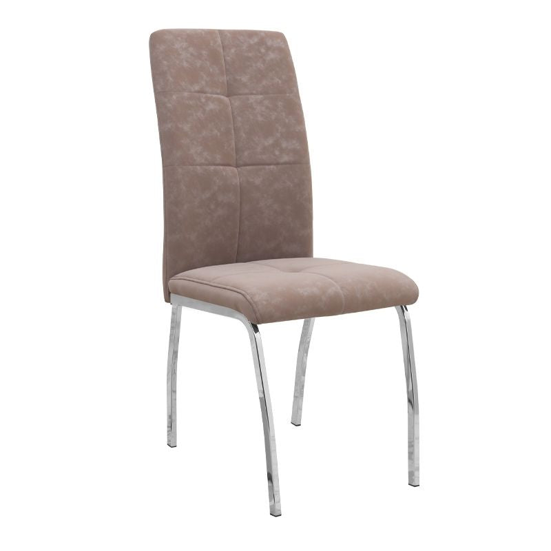 Σετ τραπεζαρία 5τμχ Darlen - Alma  χρώμα sencron black - μπεζ 125x72x74εκ.