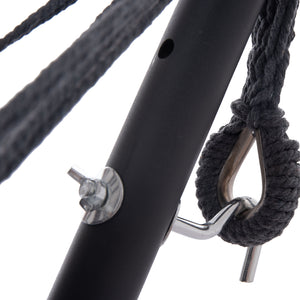 ΑΙΩΡΑ CRAVE HM6304.01 ΑΝΘΡΑΚΙ ΜΕΤΑΛΛΙΚΟΣ ΣΚΕΛΕΤΟΣ-ΣΚΟΥΡΟ ΓΚΡΙ ΥΦΑΣΜΑ 265x93x105Υεκ - Pakobazaar