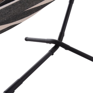 ΑΙΩΡΑ CRAVE HM6304.03 ΑΝΘΡΑΚΙ ΜΕΤΑΛ. ΣΚΕΛΕΤΟΣ--ΜΠΛΕ ΣΚΟΥΡΟ ΠΑΝΙ ΜΕ ΛΕΥΚΗ ΡΙΓΑ 265x93x105Υεκ - Pakobazaar