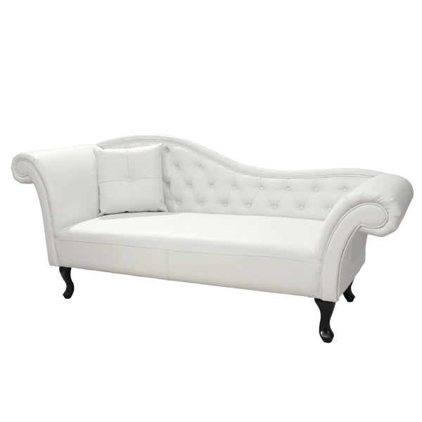ΑΝΑΚΛΙΝΔΡΟ T.CHESTERFIELD NIOVI HM3007.02 PU ΛΕΥΚΟ-ΜΑΥΡΑ ΠΟΔΙΑ 190x61x84Yεκ. - Pakobazaar