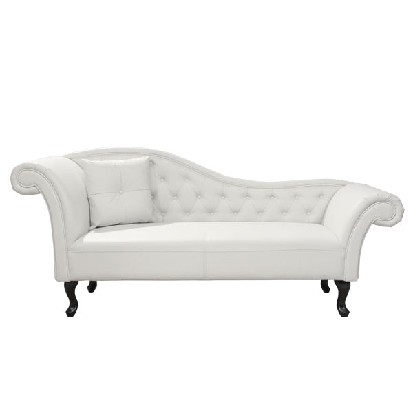 ΑΝΑΚΛΙΝΔΡΟ T.CHESTERFIELD NIOVI HM3007.02 PU ΛΕΥΚΟ-ΜΑΥΡΑ ΠΟΔΙΑ 190x61x84Yεκ. - Pakobazaar
