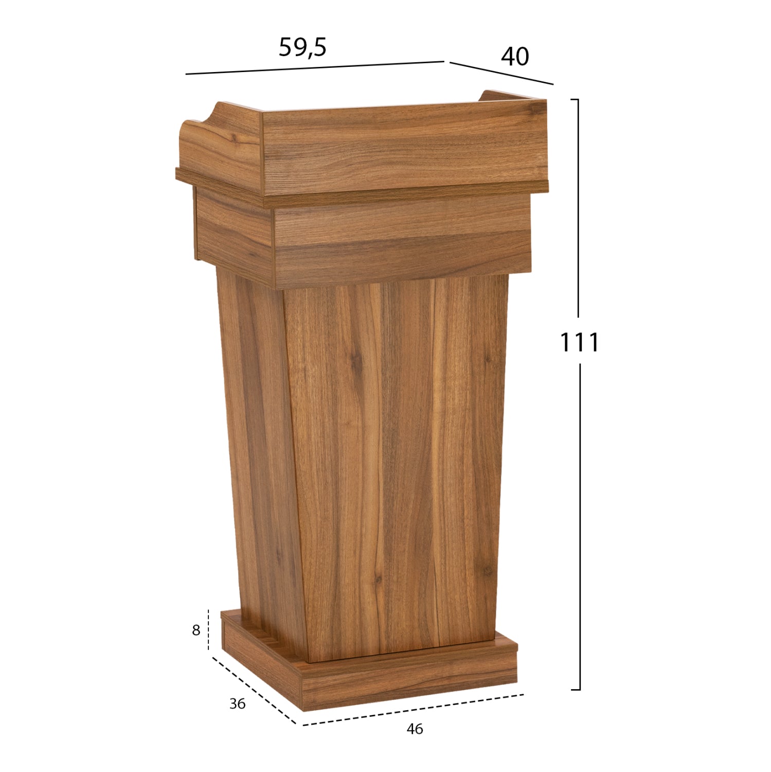 ΑΝΑΛΟΓΙΟ ΕΚΦΩΝΗΤΗ SUPREME HONEY OAK HM2378 59,5Χ40Χ111Υ εκ. - Pakobazaar