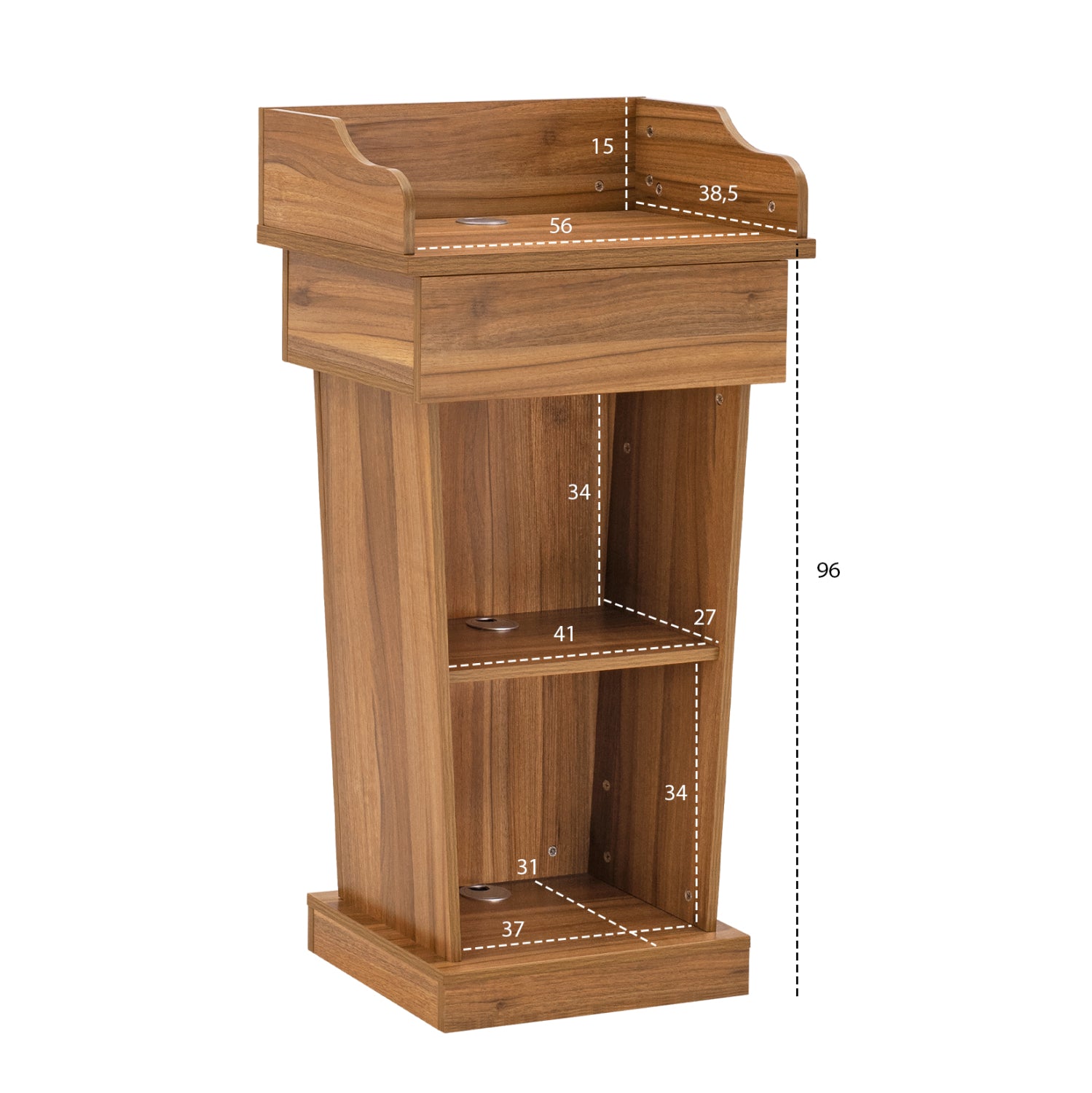 ΑΝΑΛΟΓΙΟ ΕΚΦΩΝΗΤΗ SUPREME HONEY OAK HM2378 59,5Χ40Χ111Υ εκ. - Pakobazaar