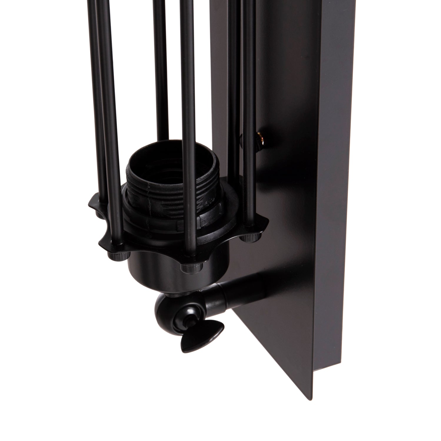 ΑΠΛΙΚΑ ΤΟΙΧΟΥ 2ΦΩΤΗ BEACON HM4463 ΜΕΤΑΛΛΟ ΣΕ ΜΑΥΡΟ 10x10x47Υεκ. - Pakobazaar