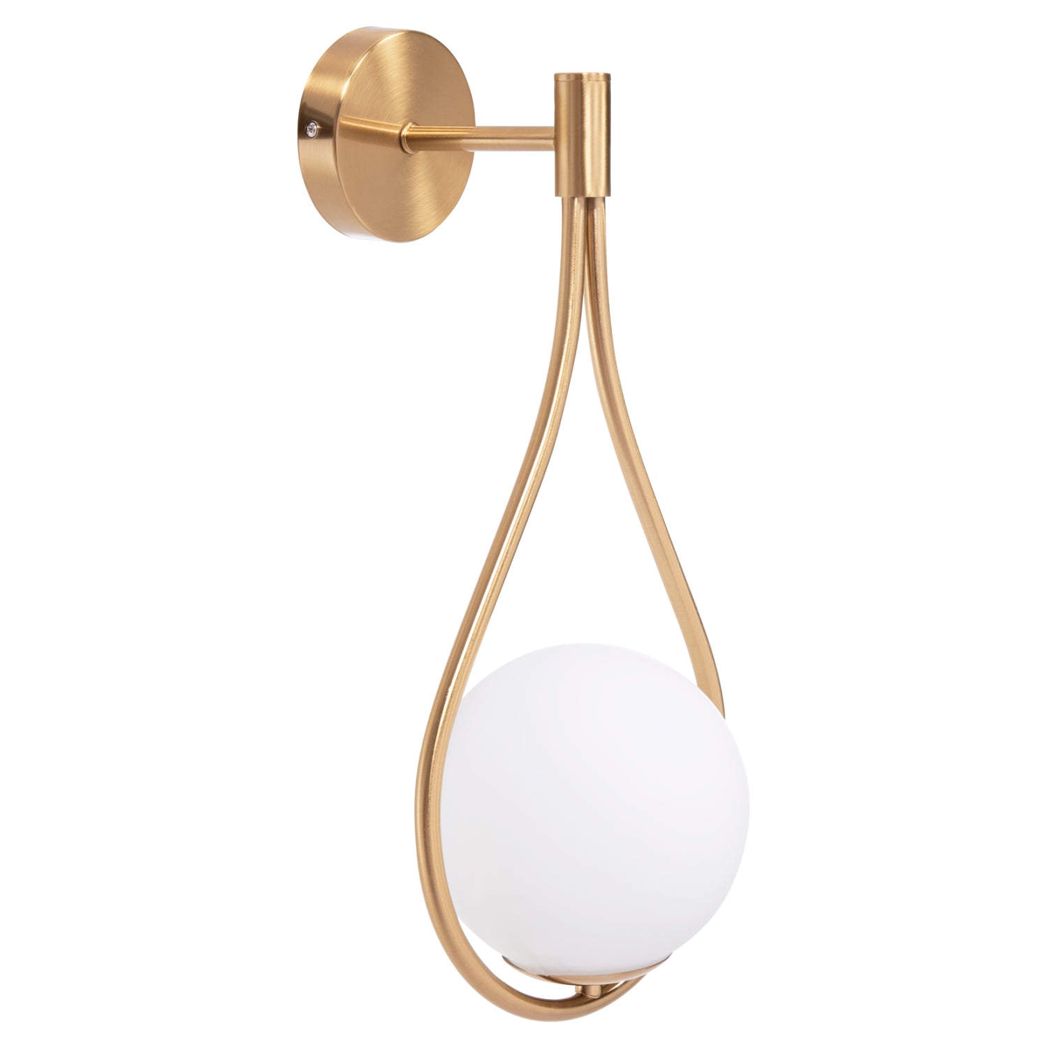 ΑΠΛΙΚΑ ΤΟΙΧΟΥ BAIS HM4472 ΧΡΥΣΟ ΜΕ ΓΥΑΛΙΝΟ ΓΛΟΜΠΟ [Ε27] 21x21x44Υεκ. - Pakobazaar