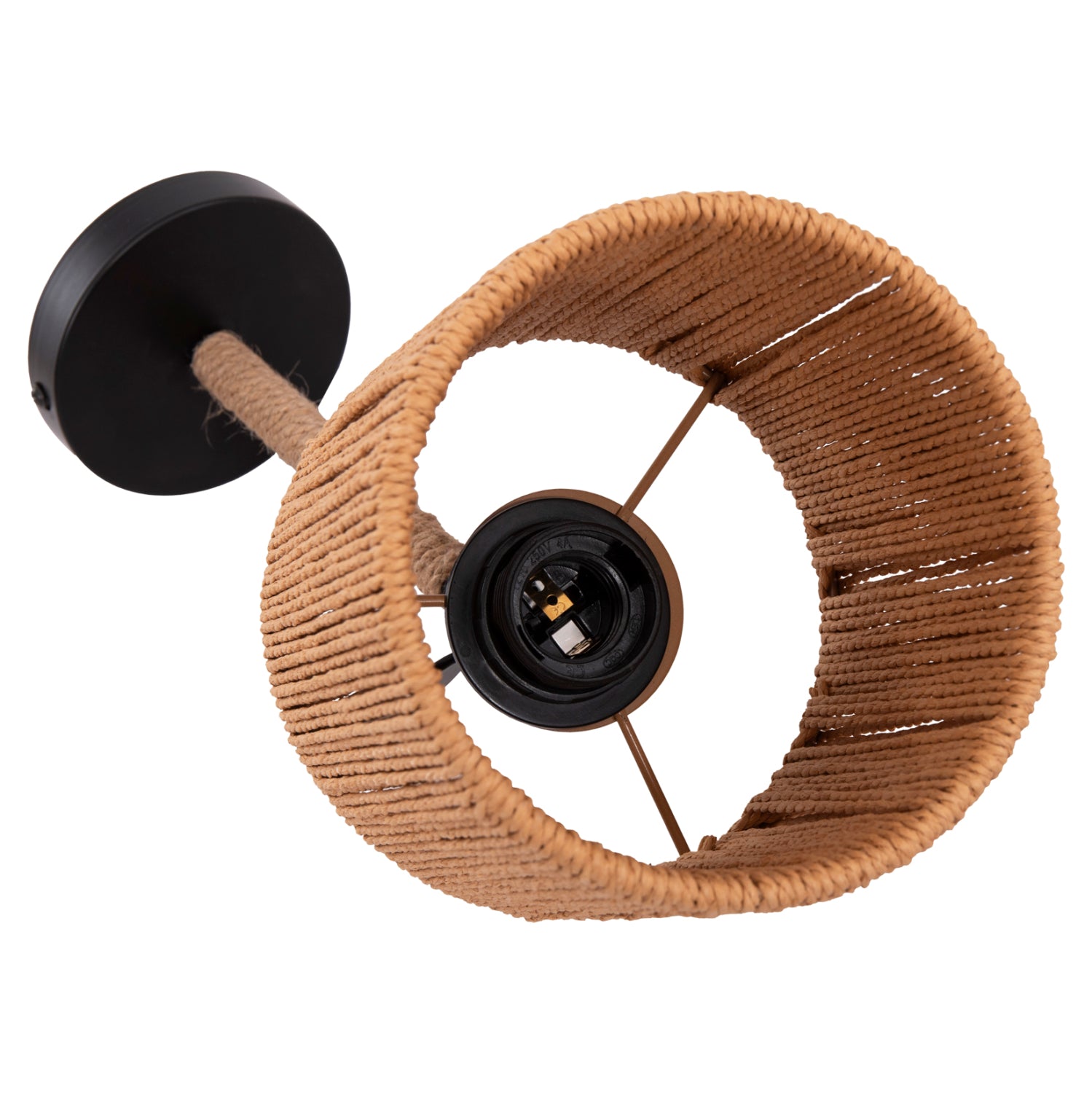 ΑΠΛΙΚΑ ΤΟΙΧΟΥ LANT HM4476 ΜΕΤΑΛΛΙΚΗ ΒΑΣΗ-ΣΧΟΙΝΙ- [Ε27] 15x15x35-23Υεκ. - Pakobazaar