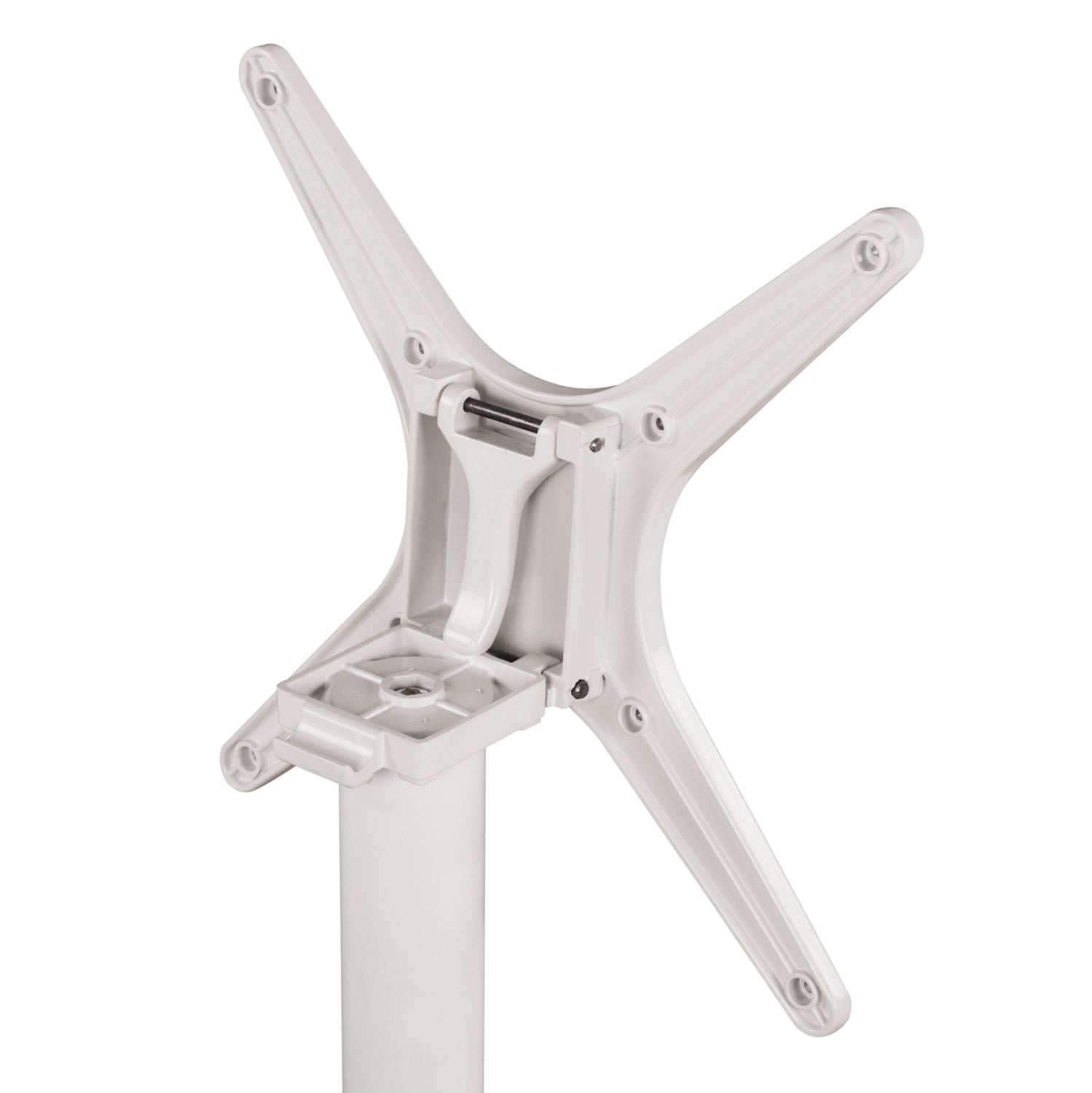 ΒΑΣΗ ΑΛΟΥΜΙΝΙΟΥ HM459.02 ΛΕΥΚΟ ΜΑΤ 69Χ69Χ73Υεκ. ΜΕ ΕΠΙΦΑΝΕΙΑ 48Χ48εκ. - Pakobazaar