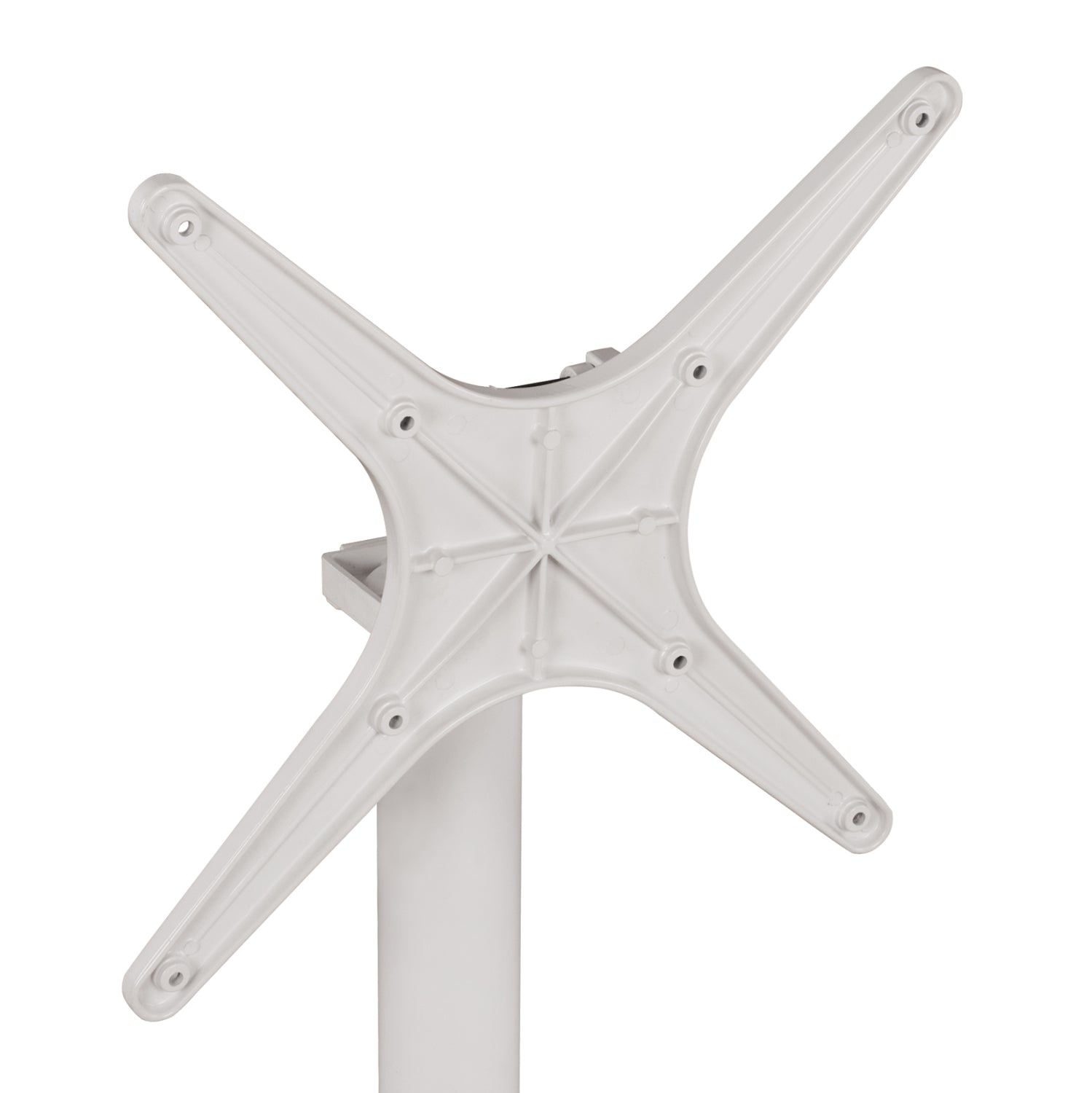 ΒΑΣΗ ΑΛΟΥΜΙΝΙΟΥ HM459.02 ΛΕΥΚΟ ΜΑΤ 69Χ69Χ73Υεκ. ΜΕ ΕΠΙΦΑΝΕΙΑ 48Χ48εκ. - Pakobazaar