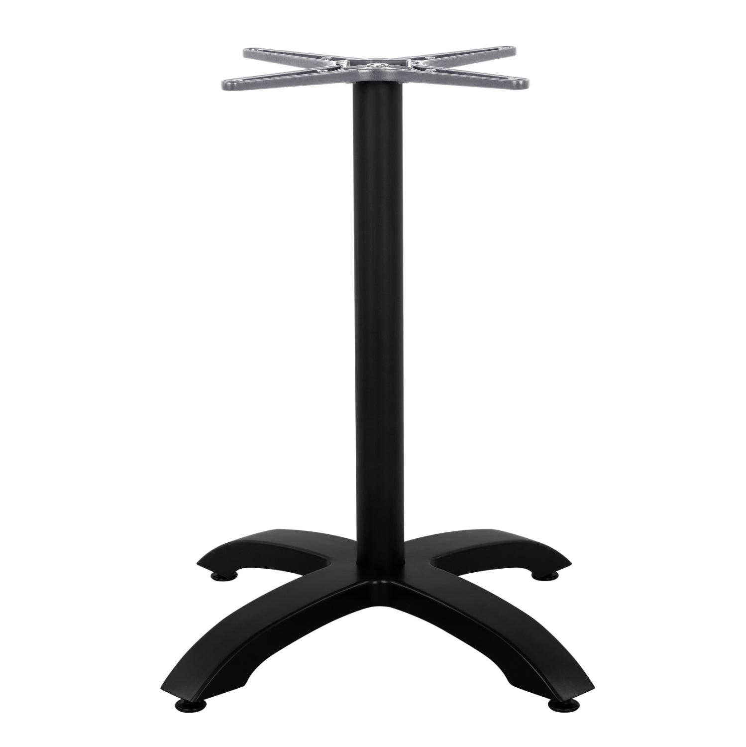 ΒΑΣΗ ΑΛΟΥΜΙΝΙΟΥ HM460.01 ΜΑΥΡΟ ΜΑΤ 66Χ66Χ72Υεκ. ΜΕ ΣΤΑΥΡΟ 48Χ48εκ. - Pakobazaar