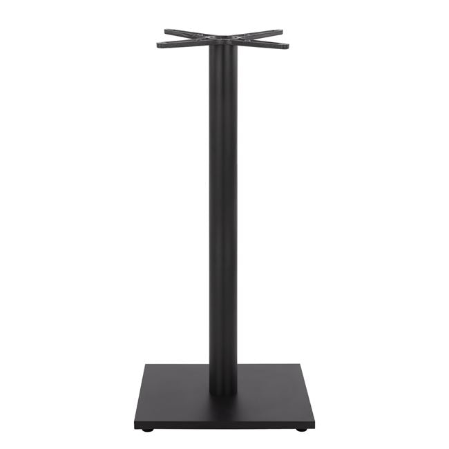 ΒΑΣΗ BAR ΜΕΤΑΛΛΙΚΗ ΜΑΥΡΗ ΜΑΤ 45Χ45Χ108εκ. ΜΕ ΡΕΓΟΥΛΑΤΟΡΟΥΣ HM439 - Pakobazaar