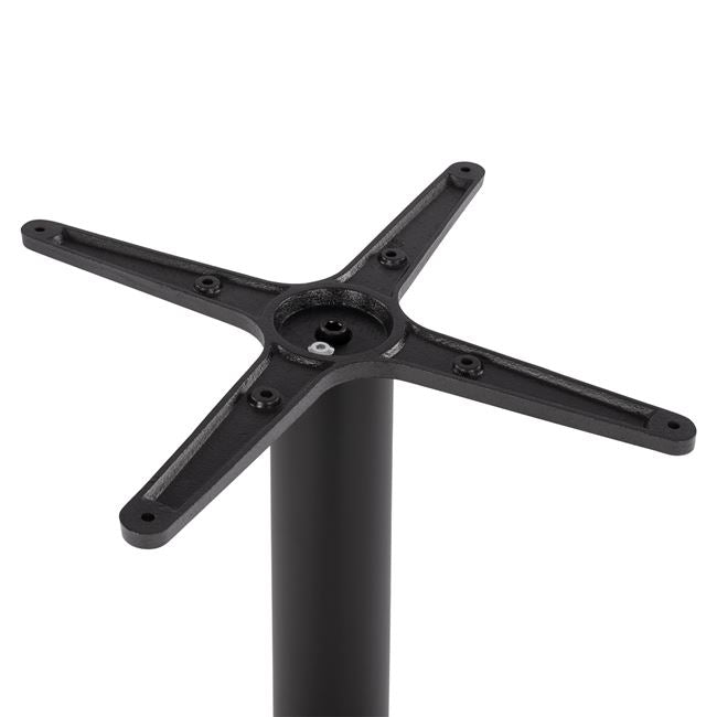 ΒΑΣΗ BAR ΜΕΤΑΛΛΙΚΗ ΜΑΥΡΗ ΜΑΤ 45Χ45Χ108εκ. ΜΕ ΡΕΓΟΥΛΑΤΟΡΟΥΣ HM439 - Pakobazaar