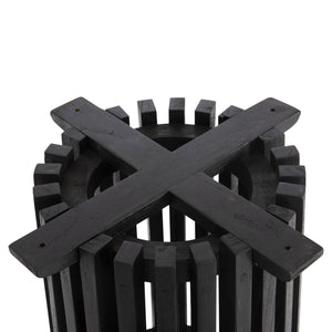 ΒΑΣΗ BAR STAND ΕΣΩΤ.ΧΩΡΟΥ ΜΕΣ.ΥΨΟΥΣ ΣΤΡΟΓΓΥΛΗ FRANTZ HM9857.12 MINDI ΞΥΛΟ ΣΕ ΜΑΥΡΟ Φ40x90Υεκ.