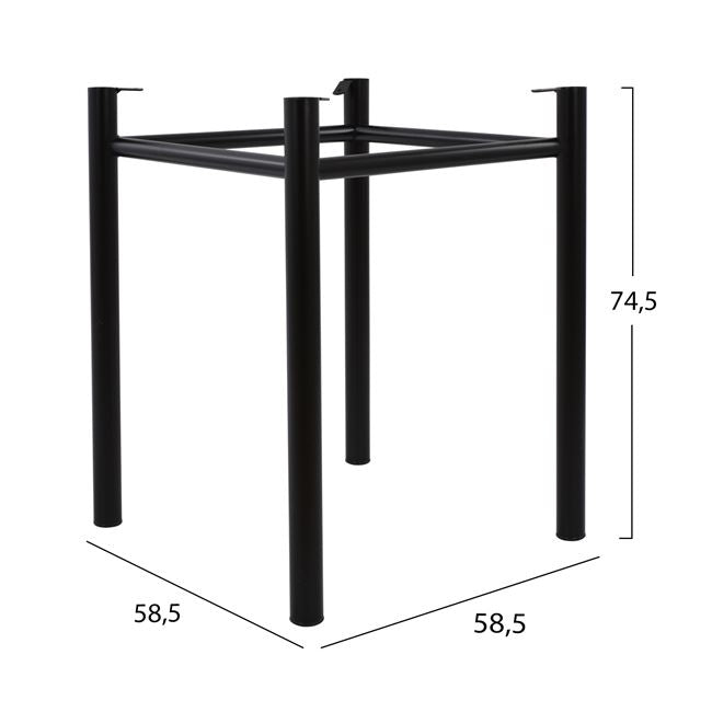 ΒΑΣΗ ΚΟΛΟΝΑΤΗ 4 ΠΟΔΙΑ ΓΙΑ ΕΠΙΦΑΝΕΙΑ 70x70 Η/Β 652-070 - Pakobazaar