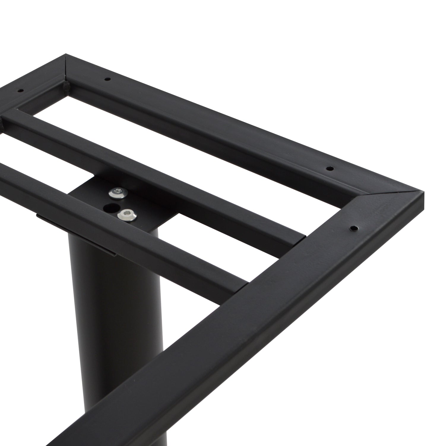 ΒΑΣΗ ΜΕΤΑΛΛΙΚΗ ΔΙΠΛΗ ΜΑΥΡΗ 80Χ40Χ72Υεκ. ΜΕ ΡΕΓΟΥΛΑΤΟΡΟΥΣ HM435 - Pakobazaar