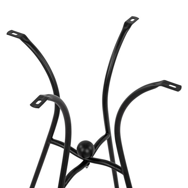 ΒΑΣΗ ΜΕΤΑΛΛΙΚΗ HM466 4NYXH ΣΕ ΜΑΥΡΟ ΧΡΩΜΑ 50x50 cm. - Pakobazaar