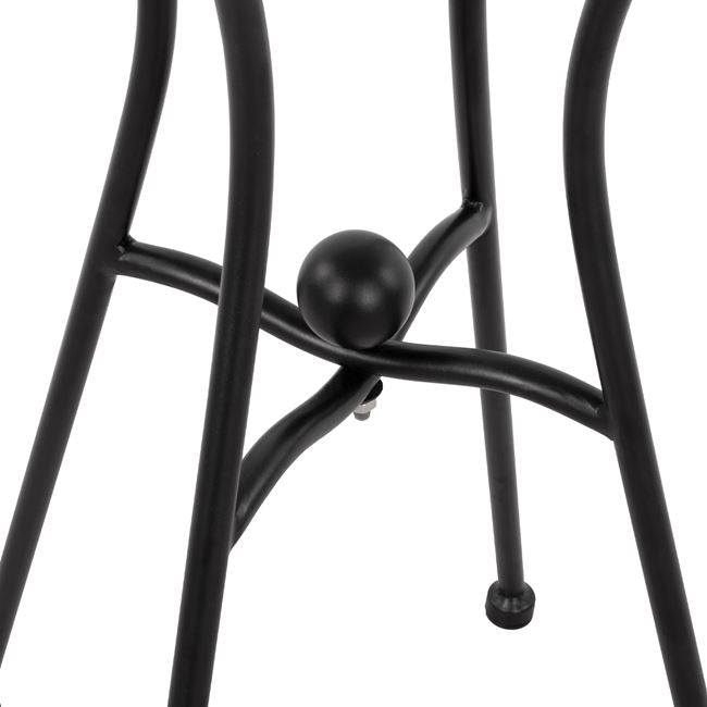 ΒΑΣΗ ΜΕΤΑΛΛΙΚΗ HM466 4NYXH ΣΕ ΜΑΥΡΟ ΧΡΩΜΑ 50x50 cm. - Pakobazaar